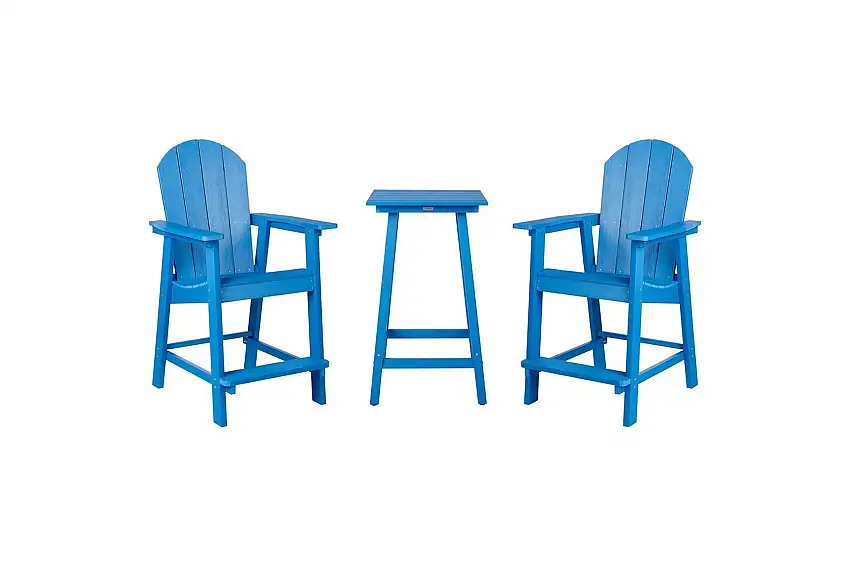 Cafeset Adirondack Blå Blå