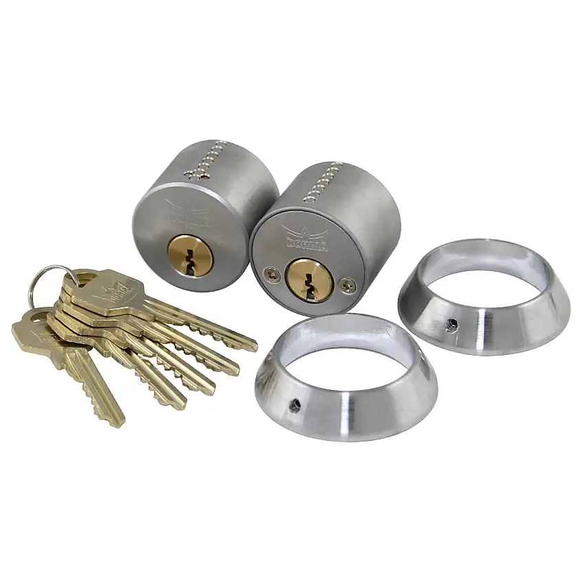 CylinderMillers Ru Dubbel 5 nycklarMatt Krom
