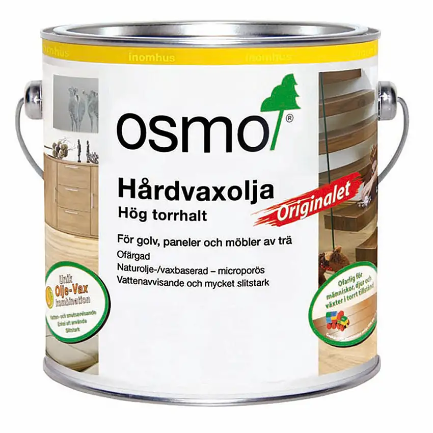 Hårdvaxolja OsmoOriginalet 3065 till Trägolv 2,5L