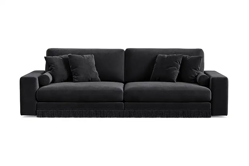 Arken Lyx 4-sits Djup Sammetssoffa