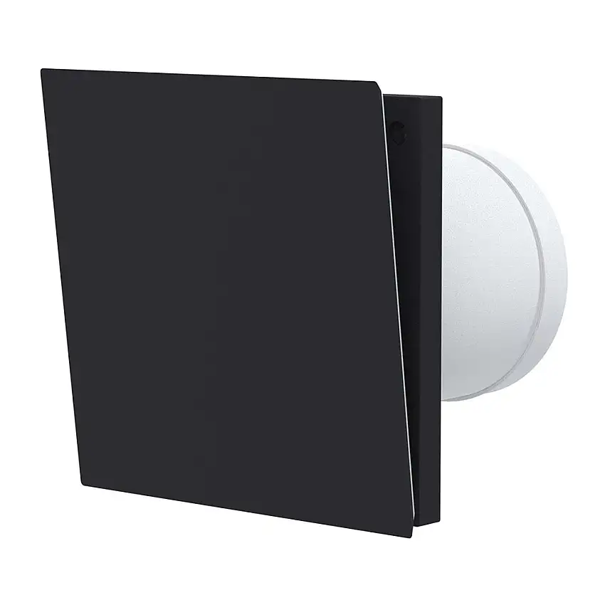 Väggventil FreshTL-D Svart Invändig 160x160x135 mm