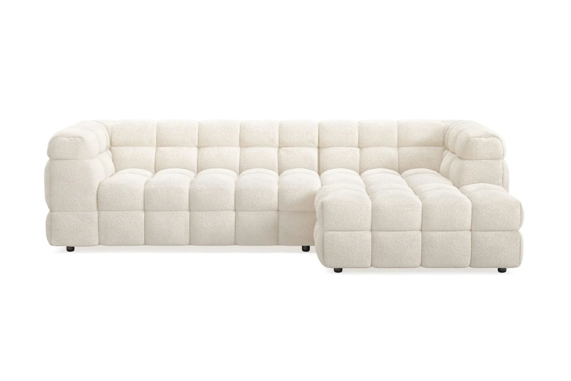 Elise 4-sits Bubblig Soffa med Divan Höger