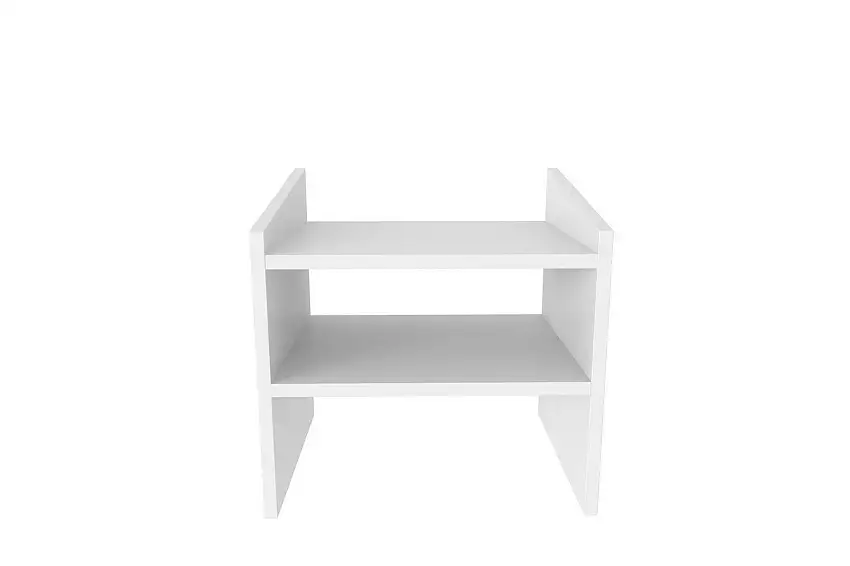 Zalric Sängbord 45 cm Vit