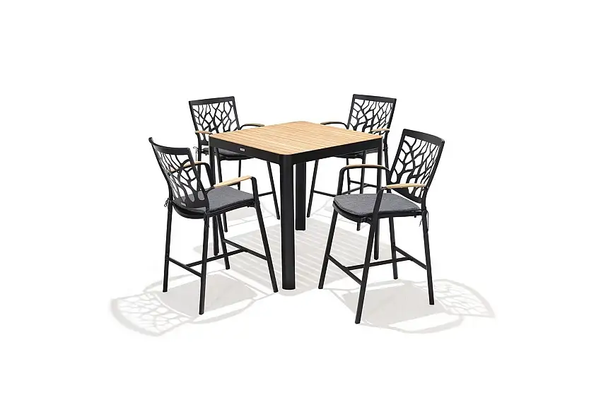 Utomhusmöbelgrupp Lifestyle Garden Portals bar bord 95 & 4 bar stol