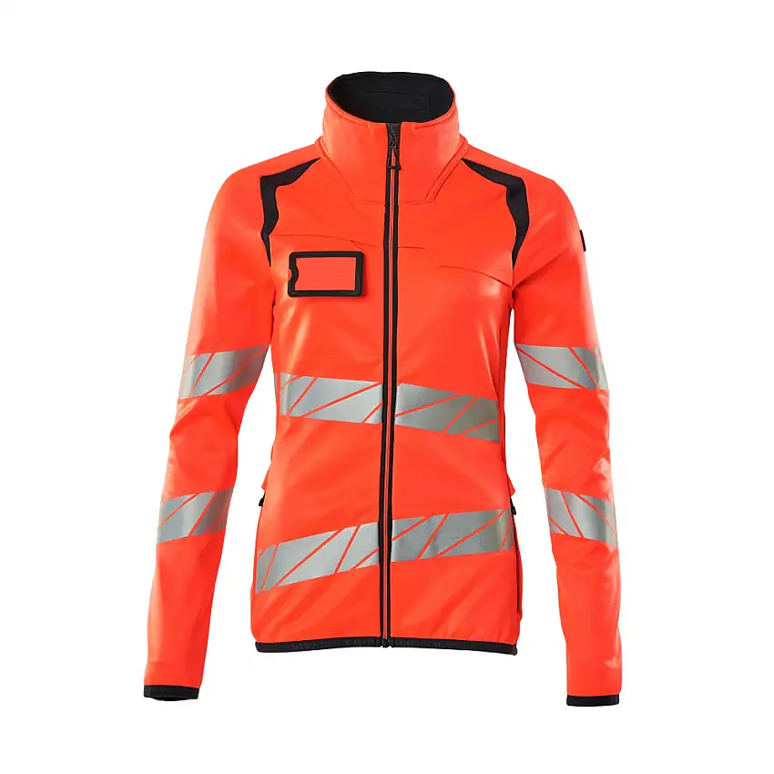 Fleecetröja med blixtlås MascotAccelerate 19153-315Storlek: 3XL, Färg: Hi-vis Röd/mörk Marin