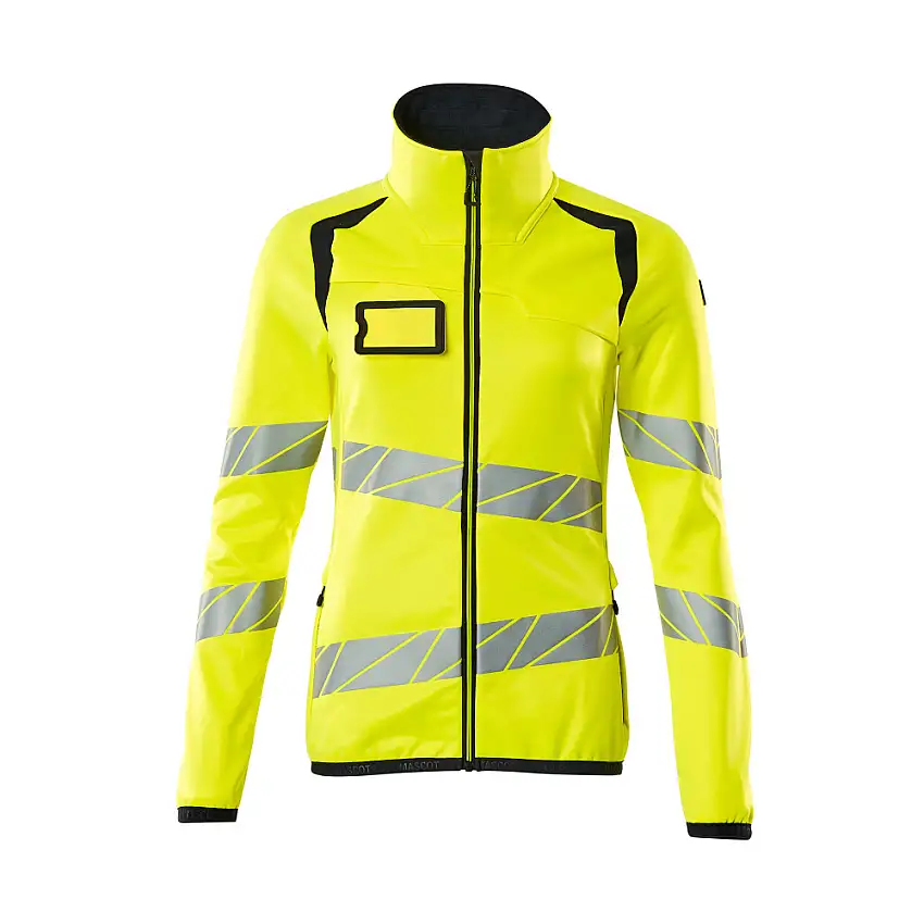 Fleecetröja med blixtlås MascotAccelerate 19153-315Storlek: 3XL, Färg: Hi-vis Gul/mörk Marin