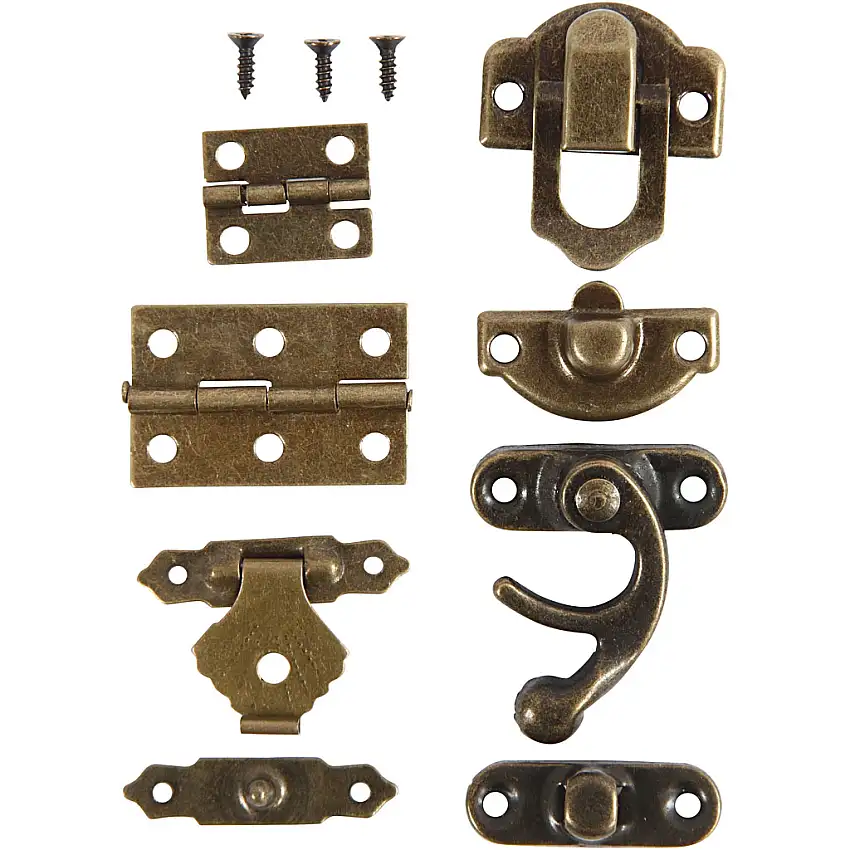 Minibeslag Creativ CompanyAntikguld Stl 16x19-215x31 mm 15 Set/1 Förp