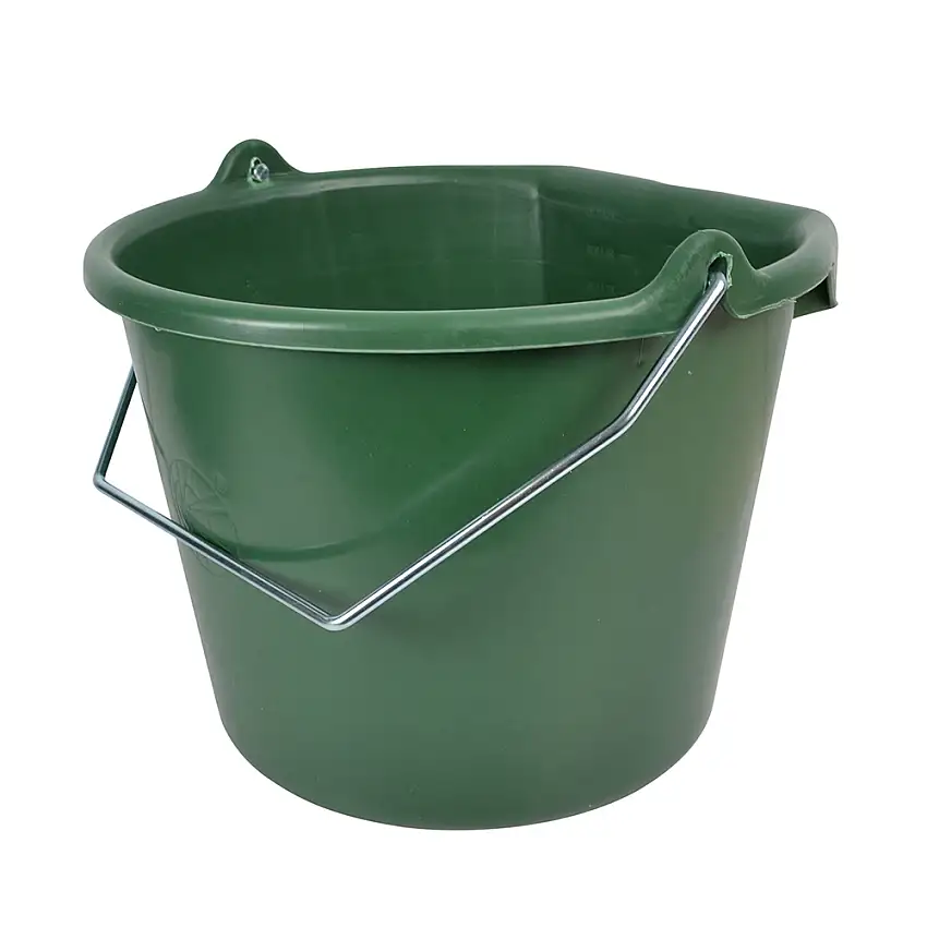Hink OK Plastmed flat sida 20 L Willabgrön