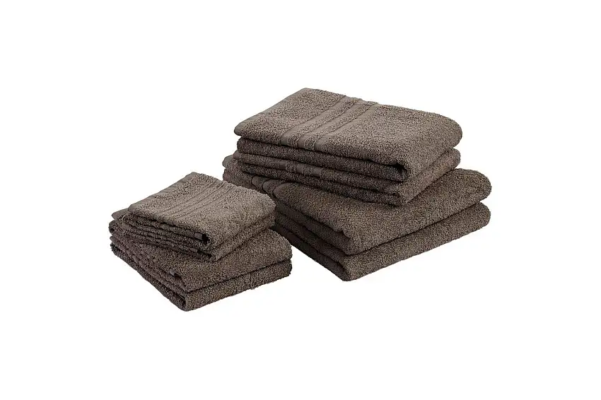Gästhandduk Basic Frotté Brun