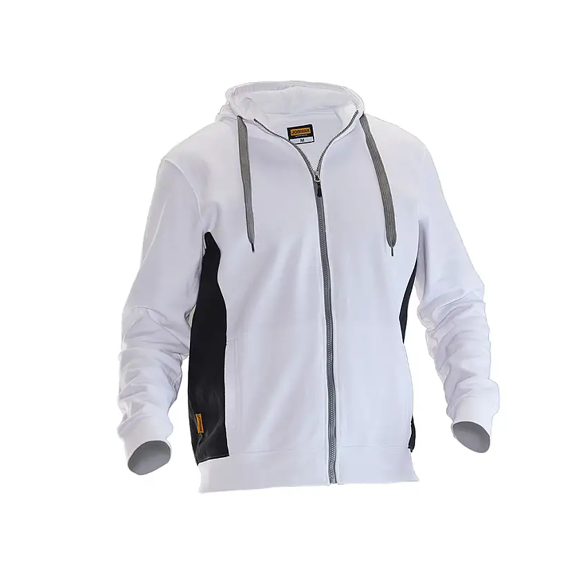 Hoodie Jobman5400Storlek: 3XL, Färg: Vit/Svart