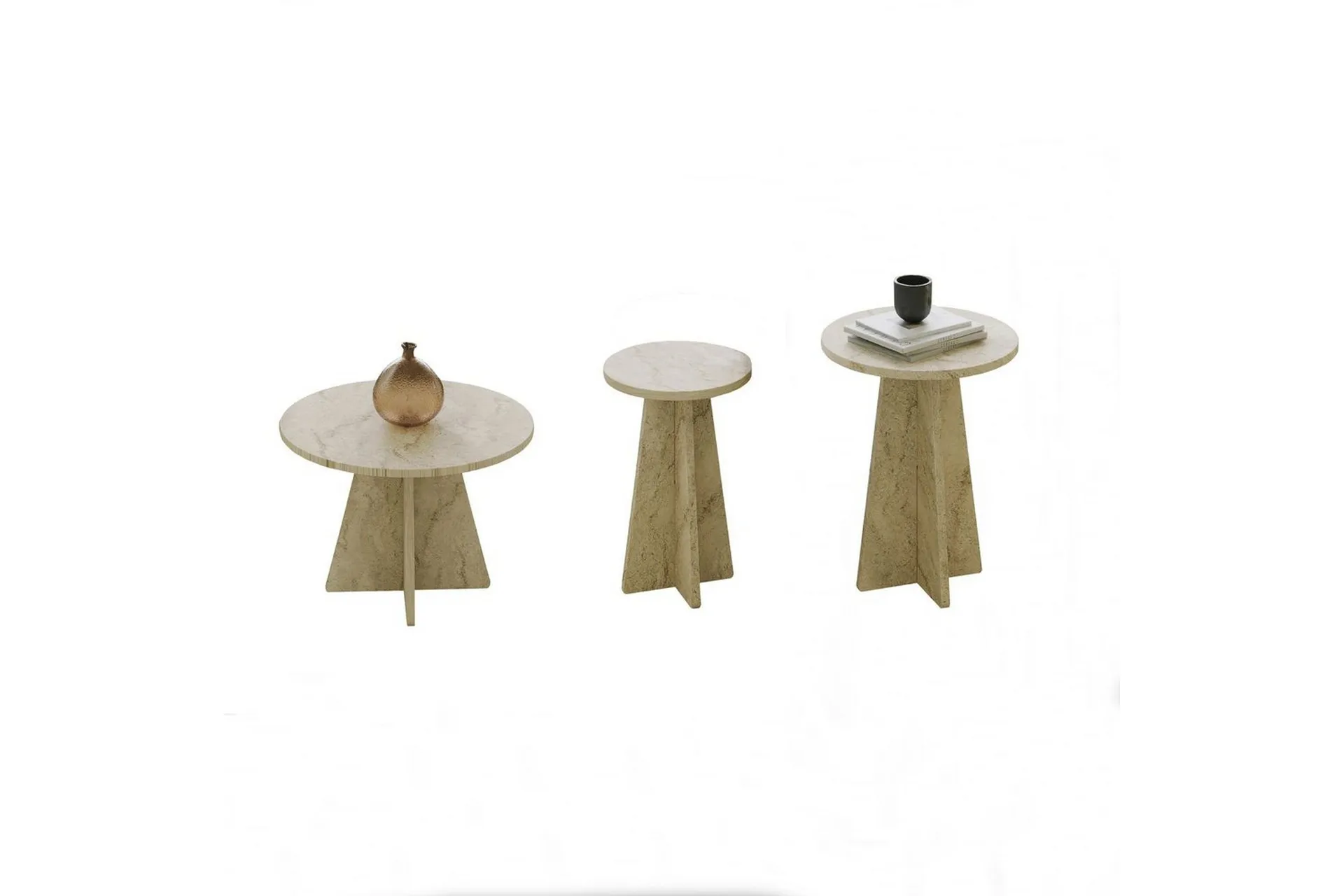 Corren Soffbord 60 cm Travertine