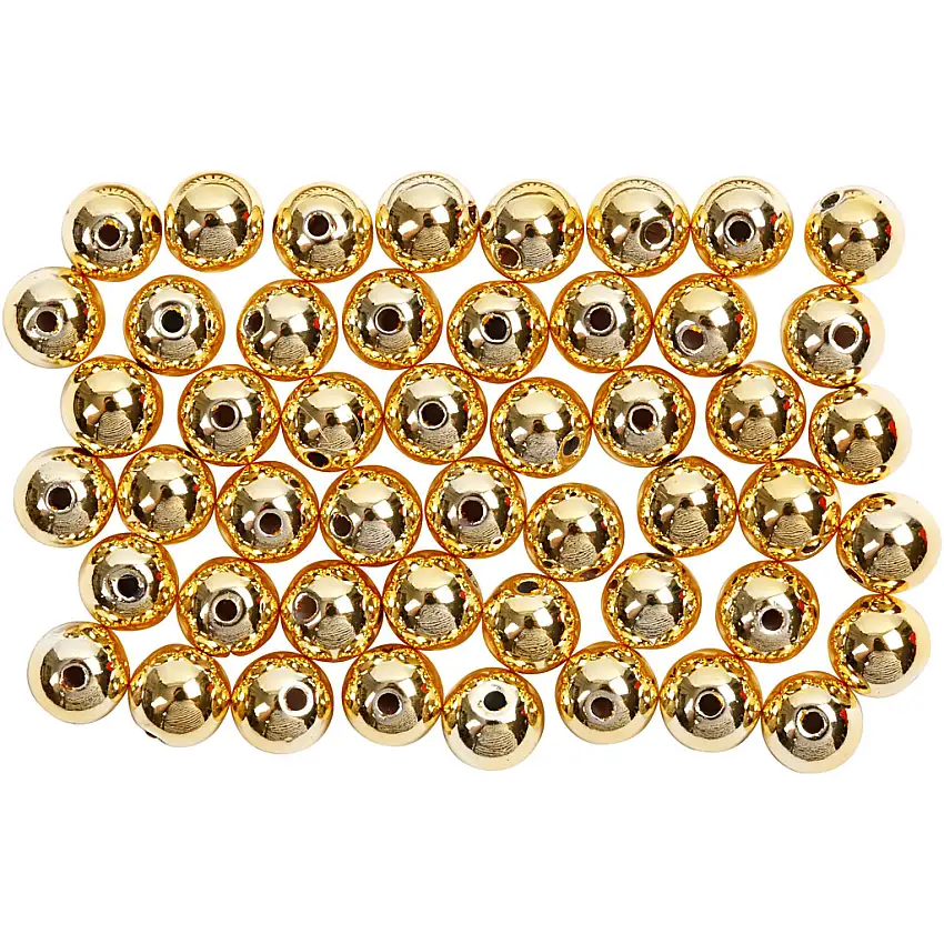 Vaxpärlor Creativ CompanyHålstl 0,7 mm 100 St/1 FörpGuld