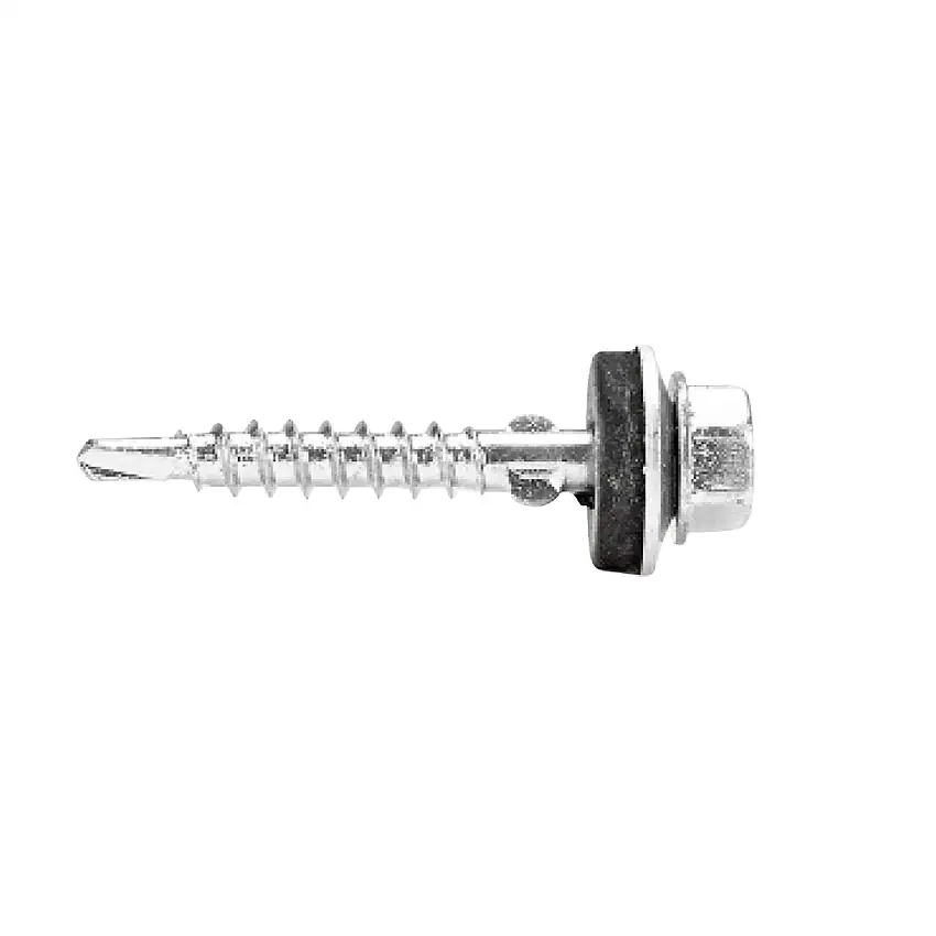Plasttaksskruv Gunnebo Fastening4,8 mm 8 mm SexkantRAL7024 (Mörkgrå) Antal: 25 st