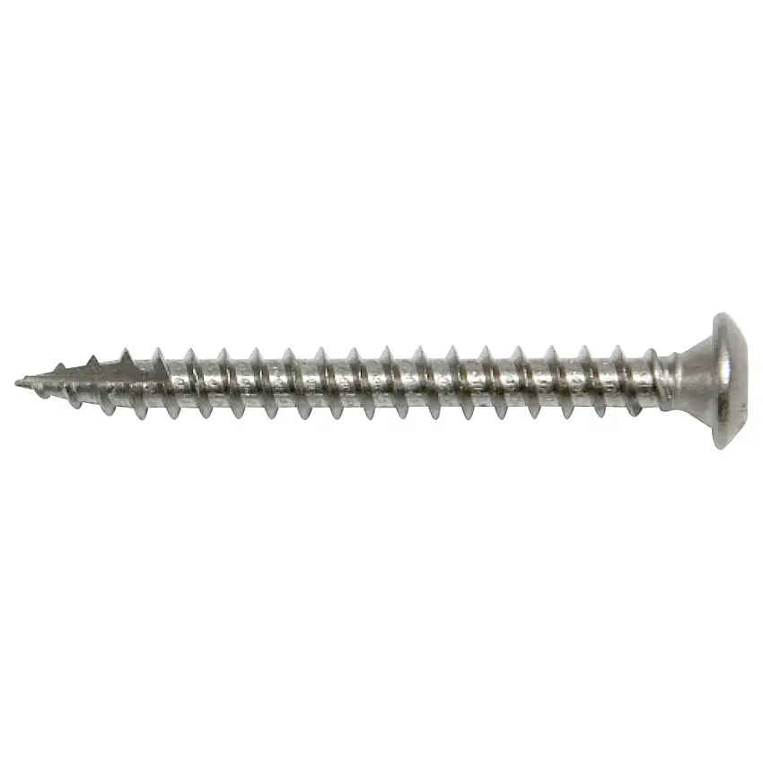 Rännkrokskruv Gunnebo FasteningRostfri RAL9010 Vaxad Tx25