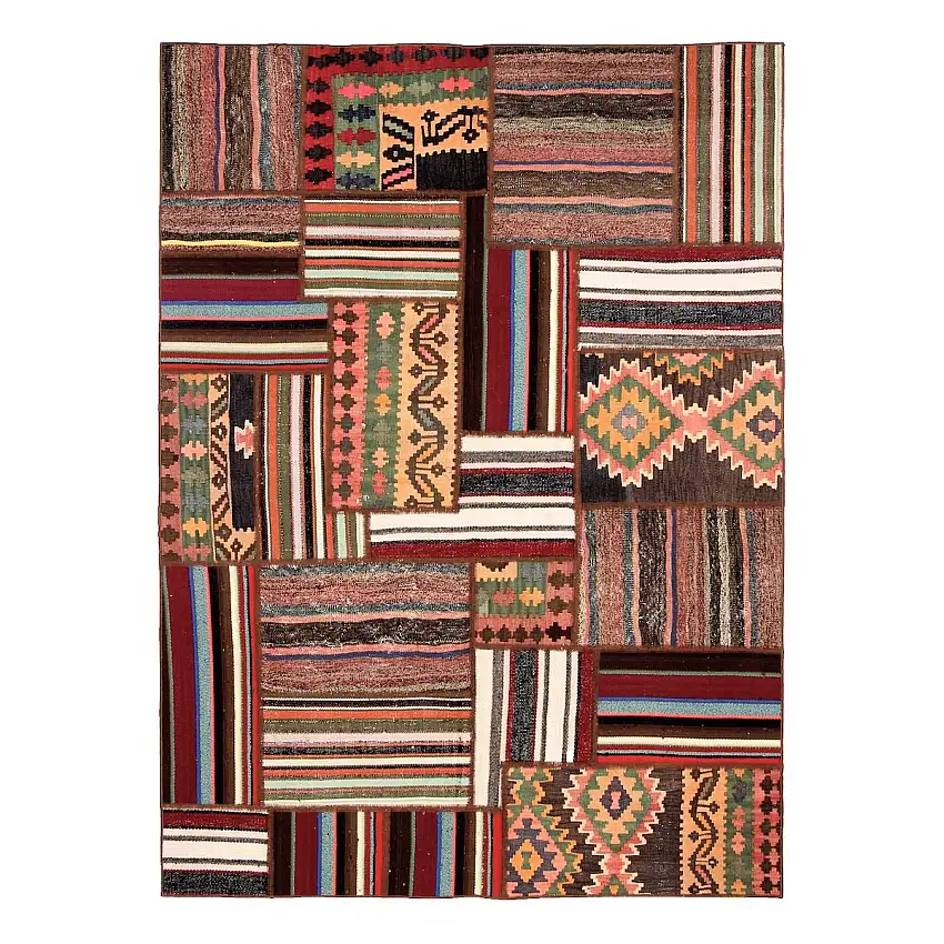 Persisk Patchworkmatta ArkiioShiraz/Azerbajdzjan 145x201