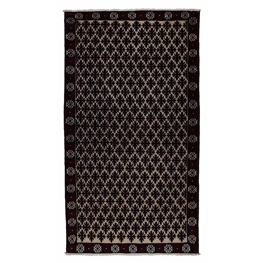 Persisk Matta ArkiioBeluch Creme/Svart 104x191