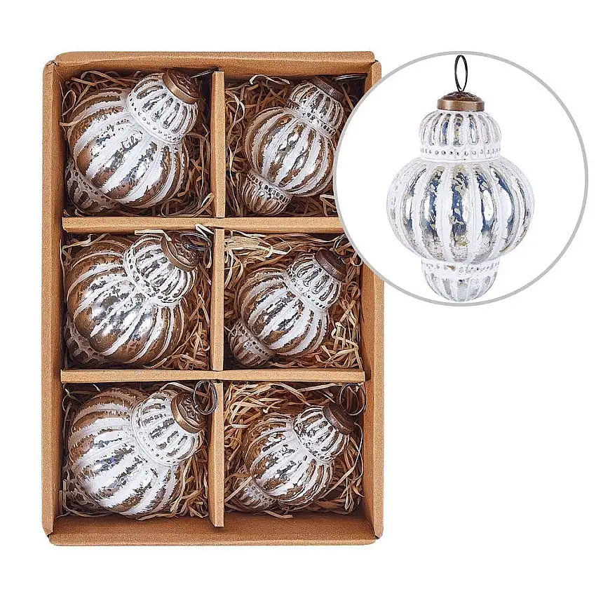 Julgranskula Cremeux Set med 6