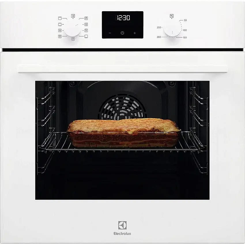 Inbyggnadsugn ElectroluxCOB410V Vit med Varmluftsfunktion och AquaClean
