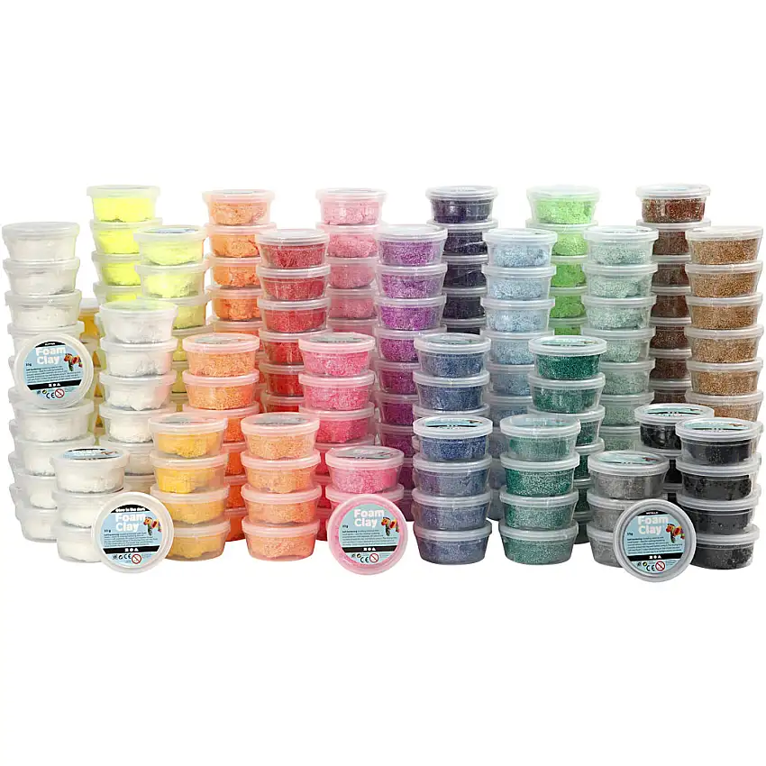 Foam Clay Creativ CompanyMixade Färger 22x10 Burk/1 Förp