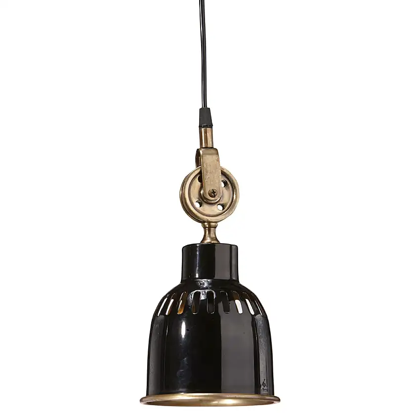 Tak-/Fönsterlampa PR HomeClevelandSvart/Mässing, B: 14 cm
