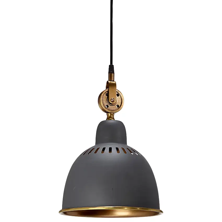 Tak-/Fönsterlampa PR HomeClevelandGrå/Mässing; B: 23 cm