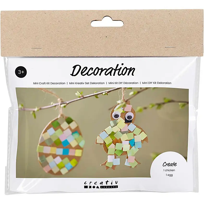 DIY-kit Creativ CompanyDekoration Ägg och Kyckling