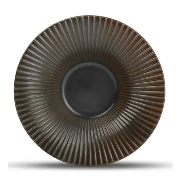 Tallrik Brass Silver Striped djup 26cm Fine2Dine