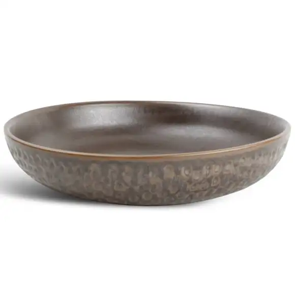 Tallrik Pasta/Sallad Brass Copper Hammred 22x4,5cm Fine2Dine