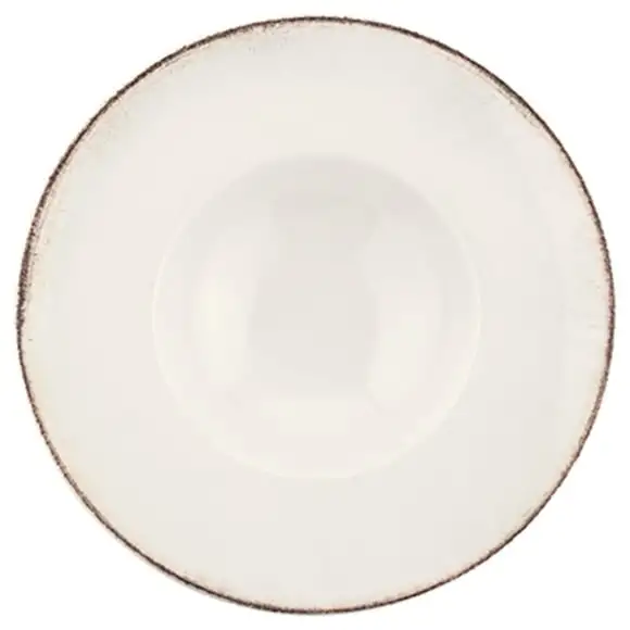 Tallrik Retro djup med brett bräm 28cm Bonna