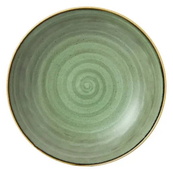 Tallrik Stonecast djup 31cm samphire green Churchill