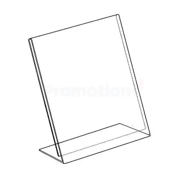 Menyställ plexi lutande A5 5st/frp