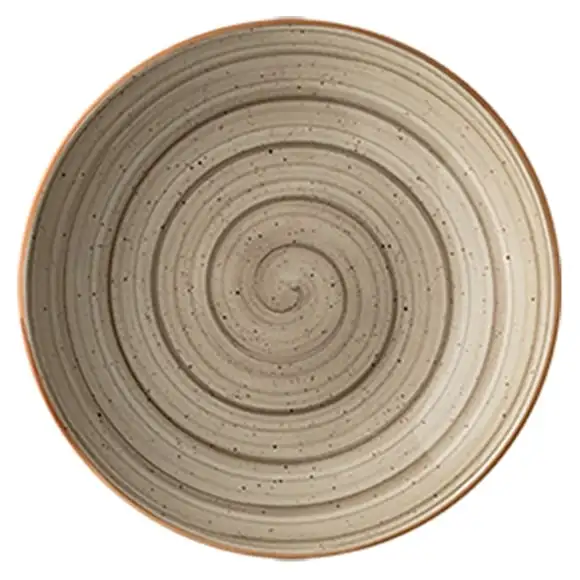 Tallrik Terrain Bloom djup utan bräm 25cm Bonna