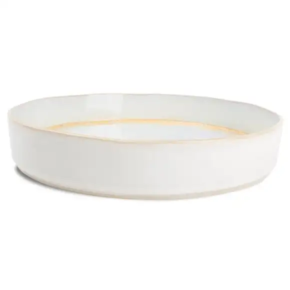 Tallrik Pasta/Sallad Gold Glister med kant 23,5x4cm Fine2Dine