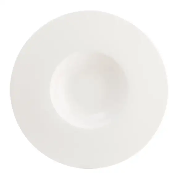 Tallrik Neat djup med bräm 30cm vit Bonna