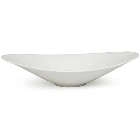 Tallrik oval halvdjup 32x19cm