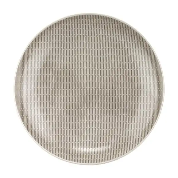 Tallrik Scope djup 24cm utan bräm Glow Grey relifmönster Bauscher