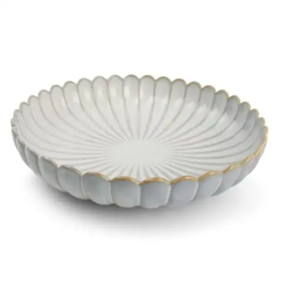 Tallrik/Skål Lotus djup 24cm nuance white S|P