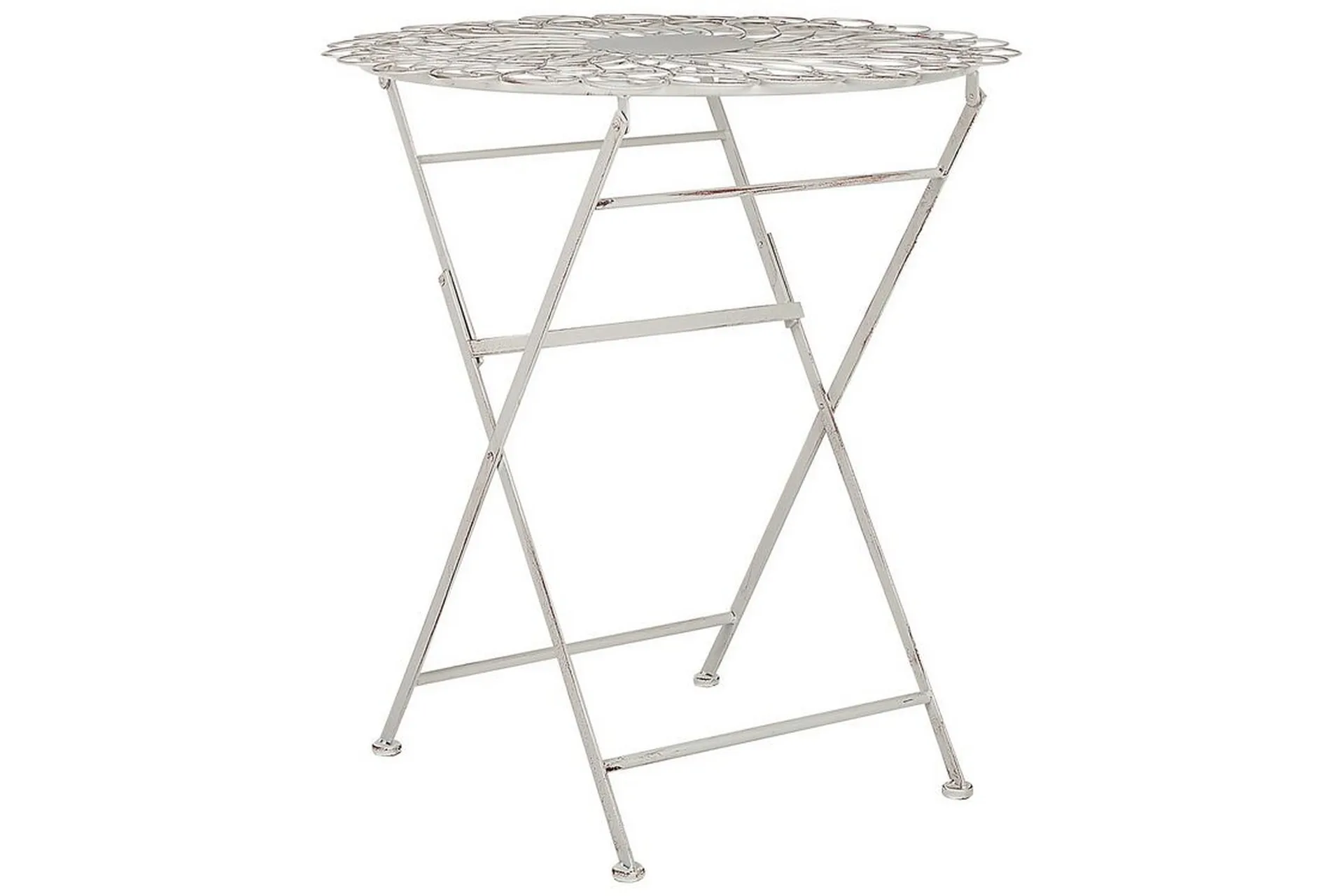 Alanya Runt Hopfällbart Cafébord och Bistrobord Utomhus 70 cm Metall