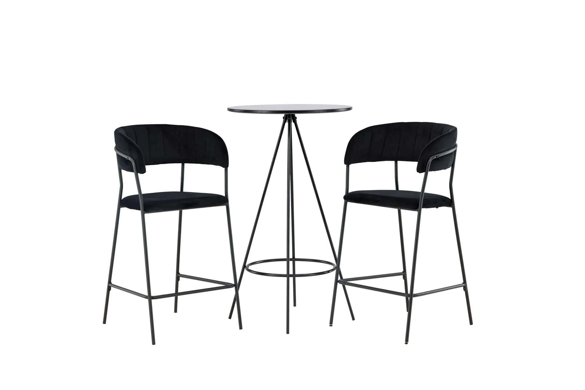 Bistro Matgrupp 60 cm Rund med 2 Lui stolar