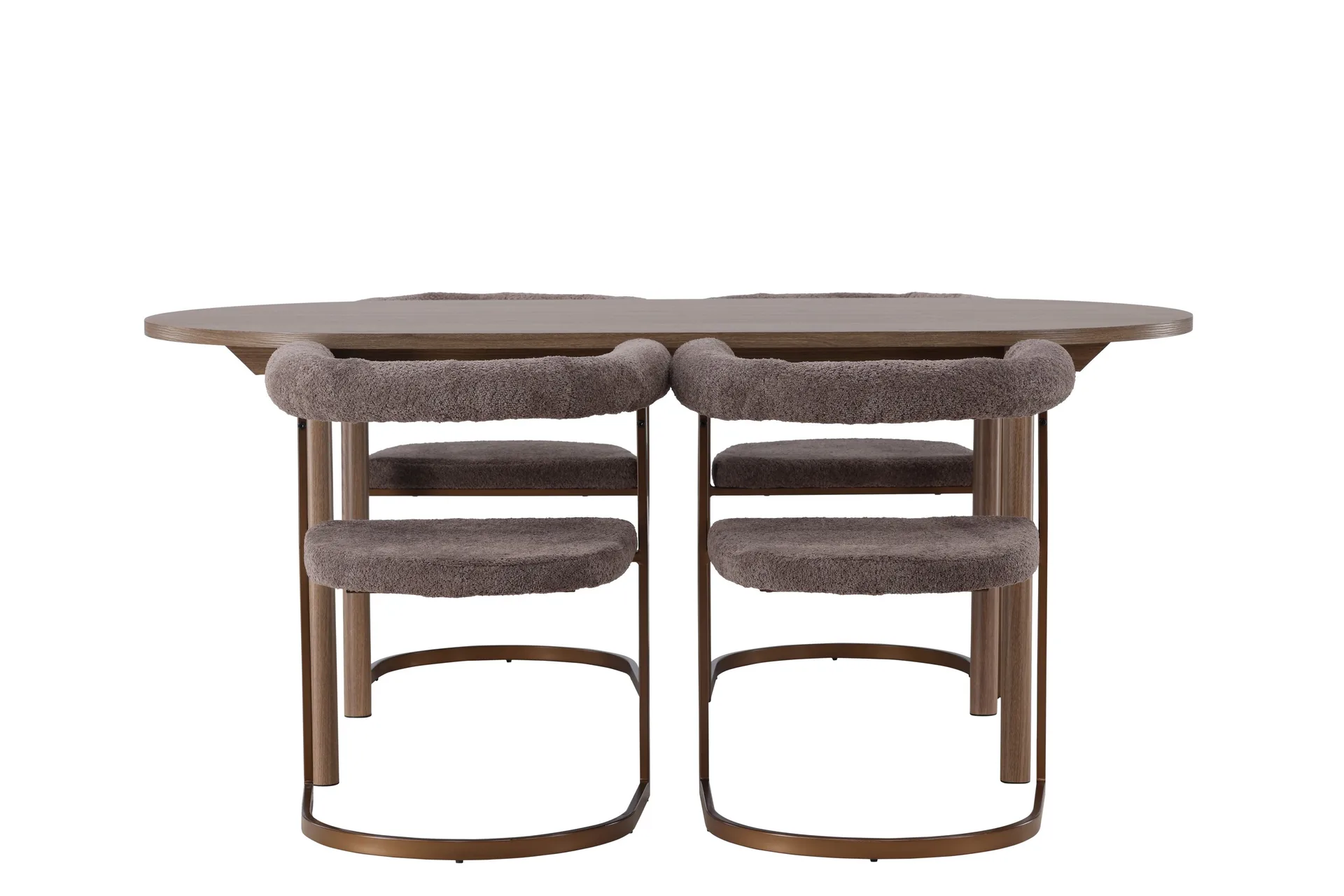Andy Matgrupp 180 cm Oval med 4 Morning stolar