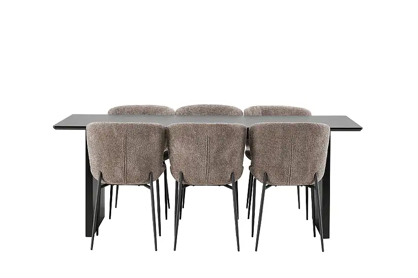Vail Matgrupp 200 cm Rektangulär med 6 Modesto stolar