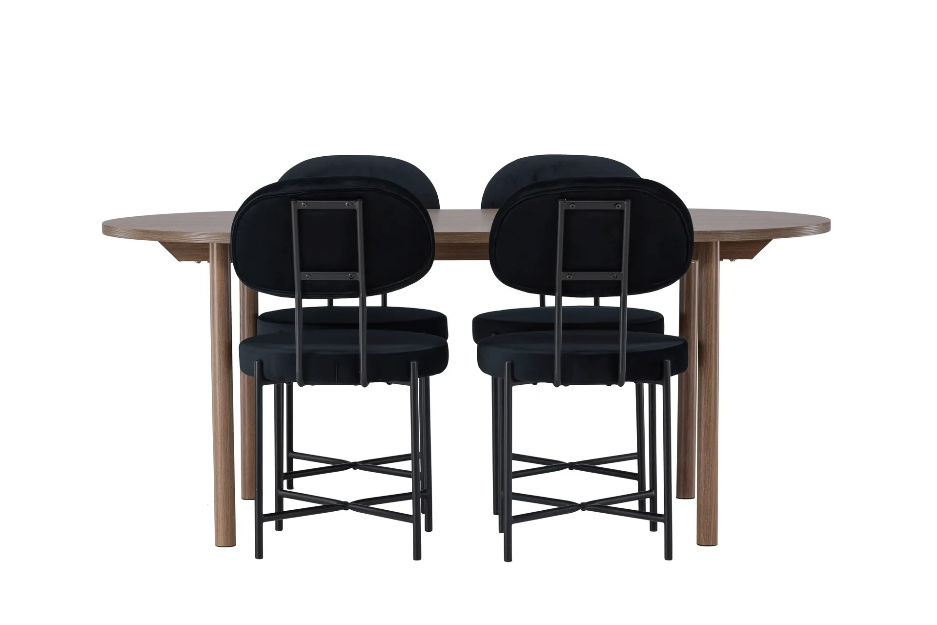 Andy Matgrupp 180 cm Oval med 4 Stella stolar