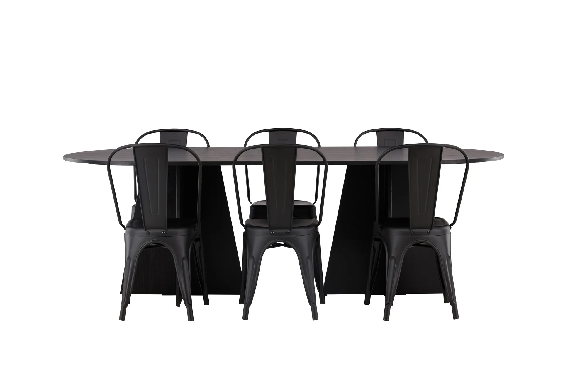 Bootcut Matbord 230x115 cm med 4 Tempe Stolar