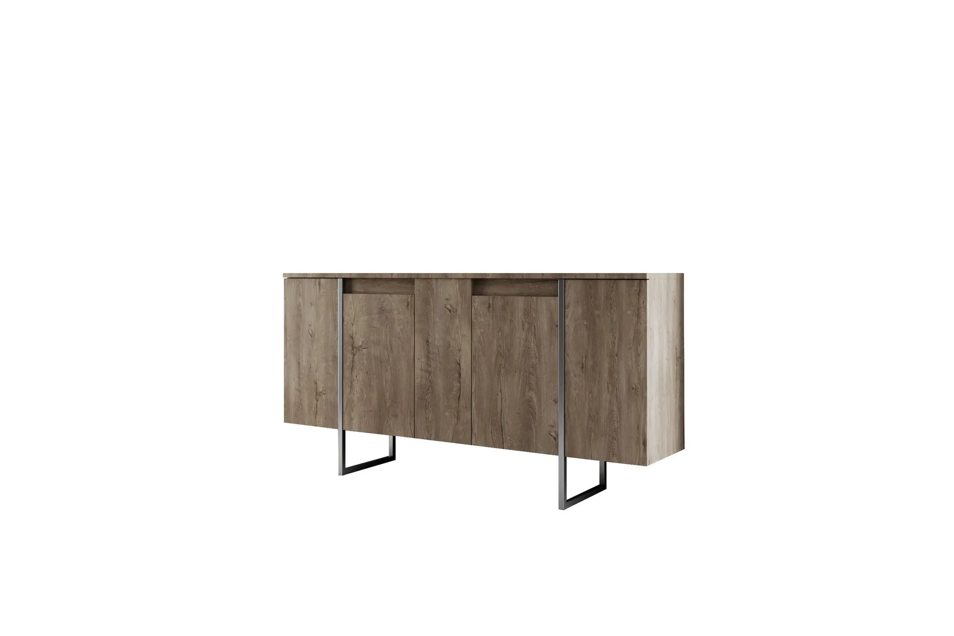 Luxe Konsollbord 160 cm Valnöt/Silver