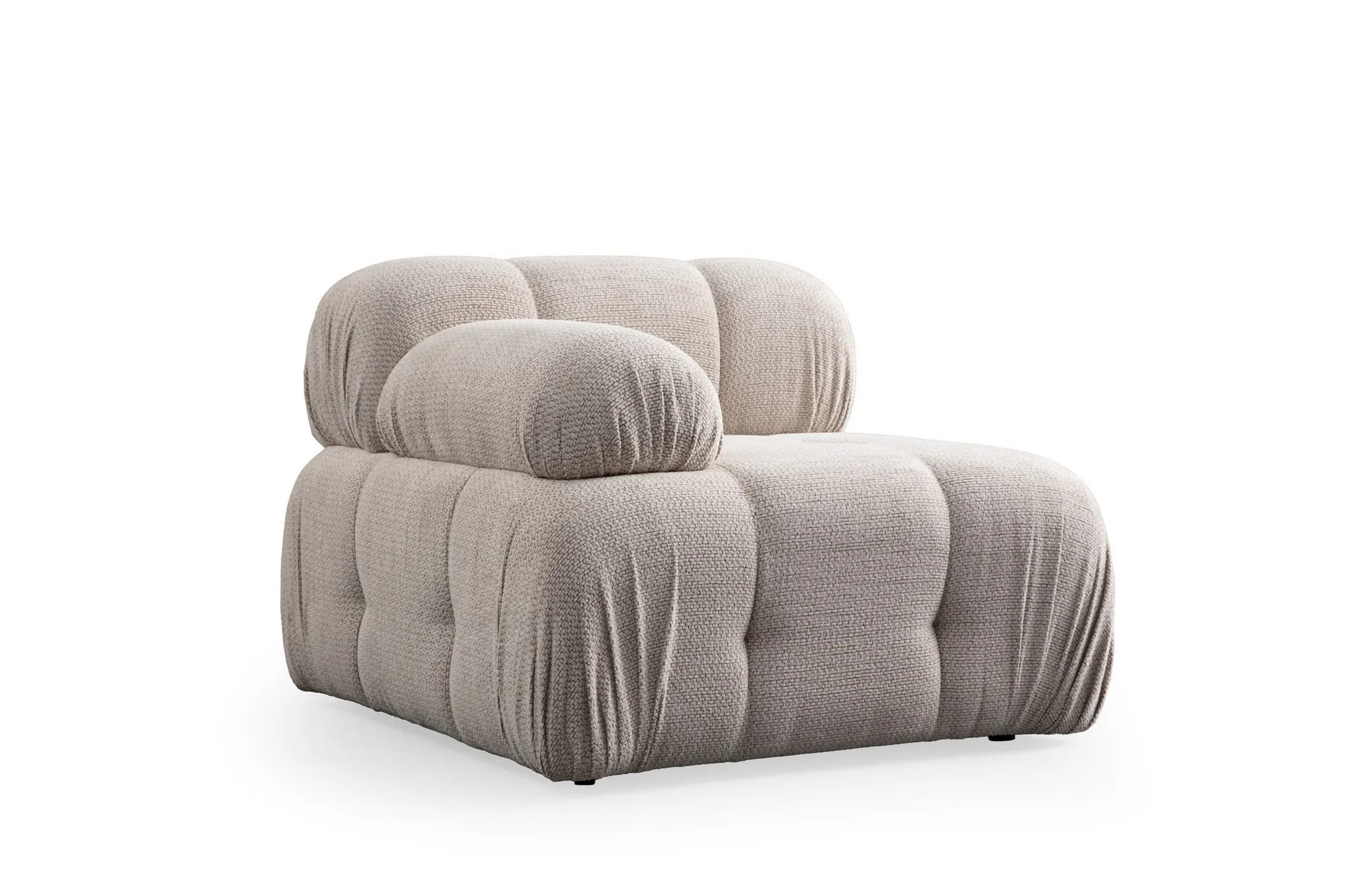 Andrarum Belgin Vänstermodul / Fåtölj 95 cm med fasta armstöd Cream