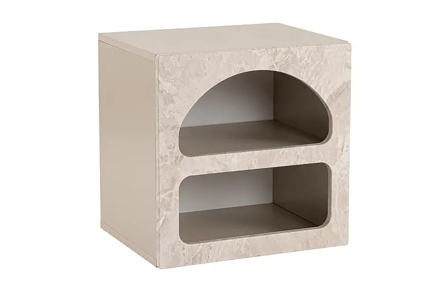 Dalim Sängbord 50 cm Travertine/Sandsten
