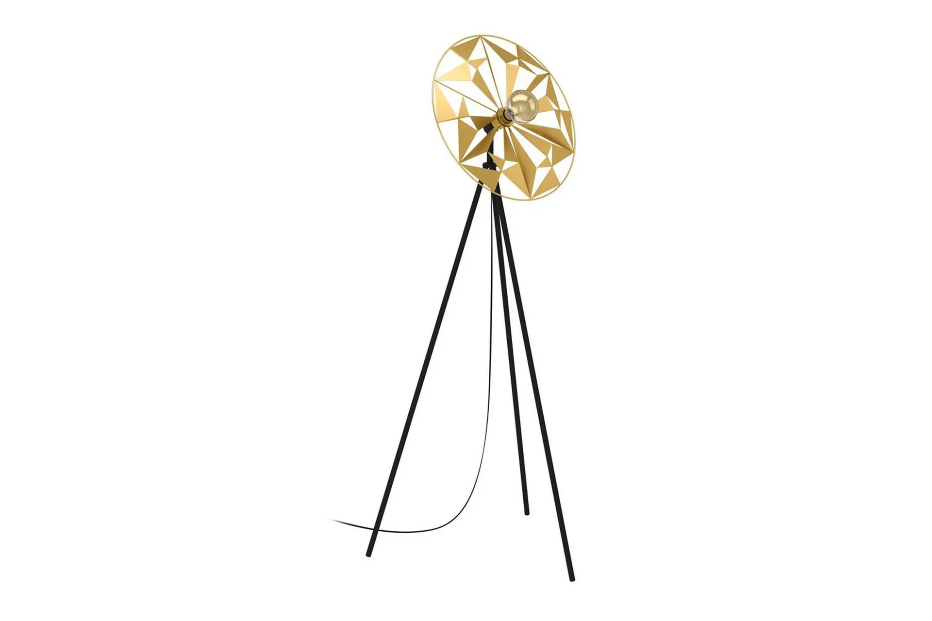 Eglo Golvlampa Eglo Castanuelo Svart/Guld