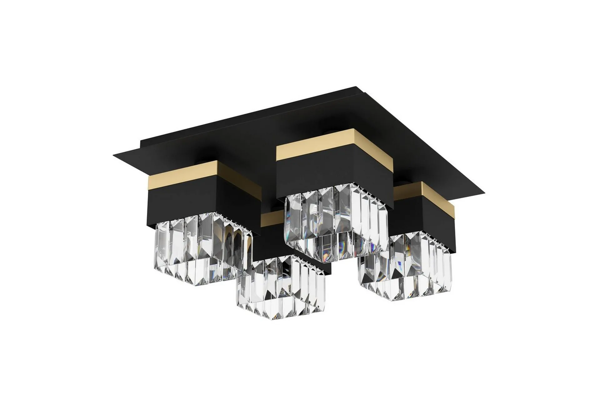 Eglo Taklampa Eglo Barrancas Svart/Guld