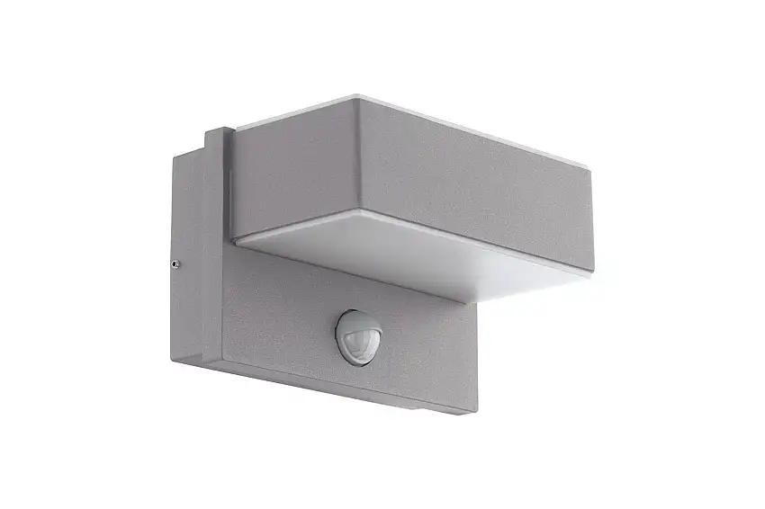 Eglo Vägglampa Utebelysning Eglo Azzinano med Sensor Silver/Vit