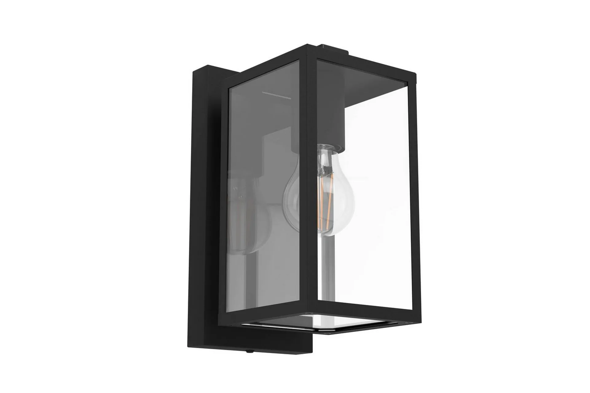 Eglo Vägglampa Utebelysning Eglo Budrone Svart/Klar Svart